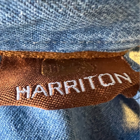 Harriton Wommen’s Button Down Shirt - Picture 2 of 4